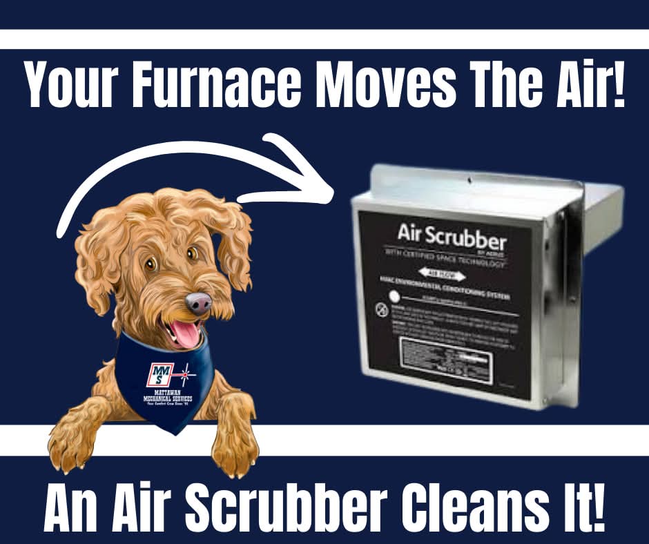 Your furnace moves the air! An Air Scrubber cleans it!